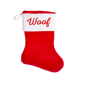 Pearhead Woof Christmas Stocking for Dogs
