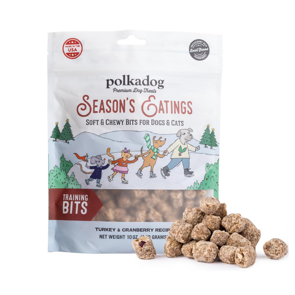 Polkadog Holiday Season's Eatings Turkey & Cranberry Soft & Chewy Training Dog Treats (12 oz)