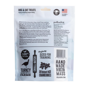 Polkadog Holiday Season's Eatings Turkey & Cranberry Soft & Chewy Training Dog Treats (12 oz) - 0