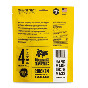 Polkadog Holiday Sugar & Spice Chicken & Cranberry Dog Treats (5 oz) - 0