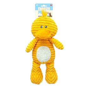 ThoozyPet Tuff & Cuddly Duck Plush Dog Toy, 12.5" - 0