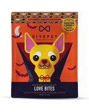 GivePet Love Bites Apple, Pumpkin & Cheddar Flavor Soft Dog Treats, 6-oz
