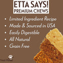 Etta Says! Premium Crunchy Chew Bars Chicken + Chia Dog Treats