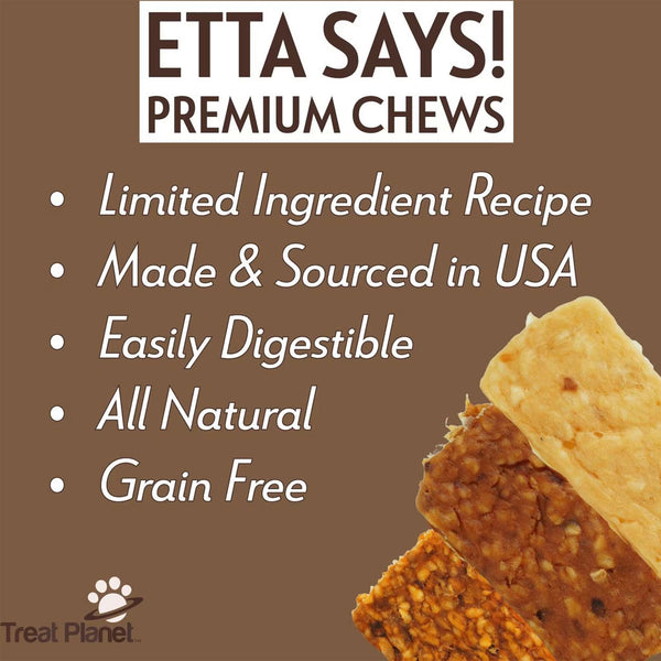 Etta Says! Premium Crunchy Chew Bars Chicken + Chia Dog Treats