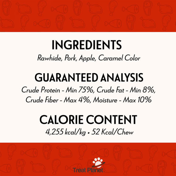 Etta Says! Premium Crunchy Chew Bars Pork + Apple Dog Treats