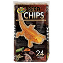 Bag of Zoo Med Repti Chips with a lizard illustration on a white background