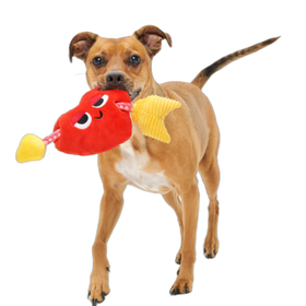 Bark Heart Throbert Heart-Shaped Plush Dog Toy - 0