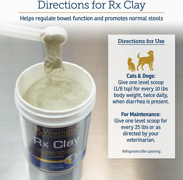 Rx Vitamins Rx Clay Powder Digestive Supplement for Dogs & Cats (100g)