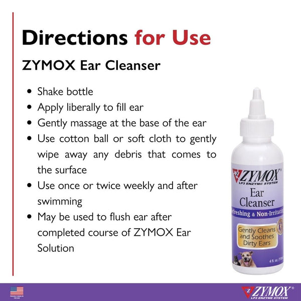 zymox ear cleanser directions
