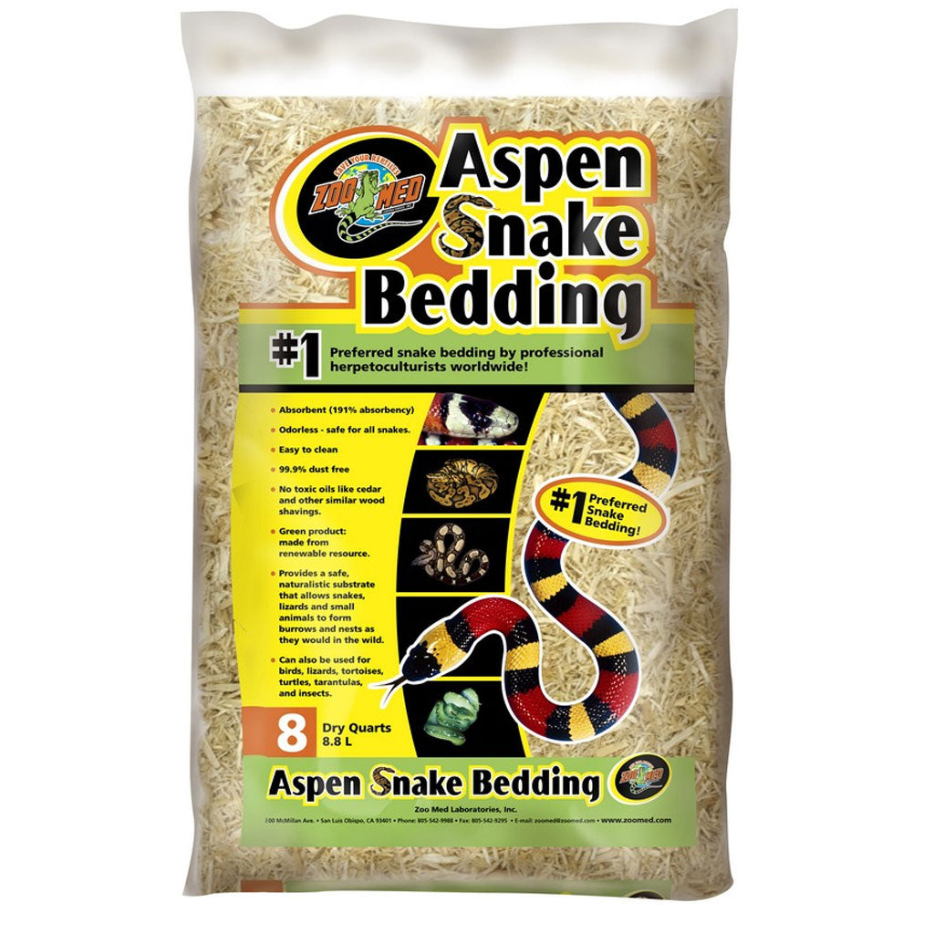 Zoo Med Aspen Snake Bedding, 8 qt