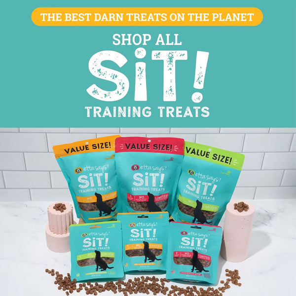 Etta Says! Sit! Training Treats for Dogs Peanut Butter Flavor