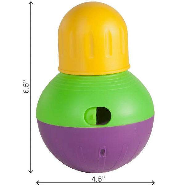 Starmark Treat Dispensing Bob-a-Lot Dog Toy Small Dimension