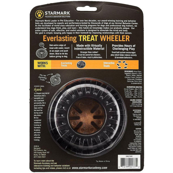 Starmark Everlasting Treat Wheeler Tough Dog Chew Toy Medium Backside