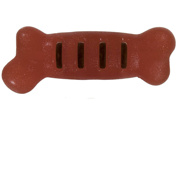 Starmark Flex Grip Treat Ringer Bone, Red