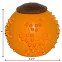 Starmark RubberTuff Dog Treat Ball Orange large dimension