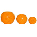 Starmark RubberTuff Dog Treat Ball Orange sizes