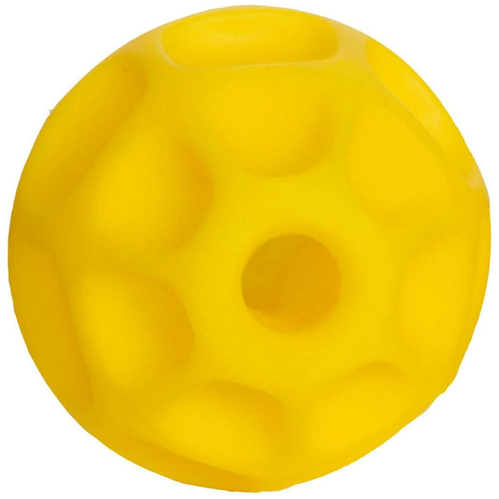 Starmark Treat Dispensing Tetraflex Dog Toy, Yellow