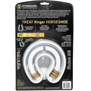 Starmark Treat Ringer Dog Toy Horseshoe backside