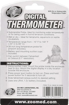 Zoo Med Digital Combo Thermometer Humidity Gauge For Reptiles - 0