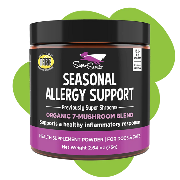Super Snouts Seasonal Allergy Support Organic 7-Mushroom Blend for Dogs