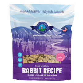 Shepherd Boy Farms Rabbit Recipe Freeze Dried Dog Food (14 oz) - Freeze-Dried Dog Food 1