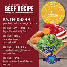 Shepherd Boy Farms Beef Recipe Freeze Dried Dog Food - 0