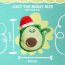 SnugArooz Avocato with Santa Hat w/ Catnip Cat Toy-5