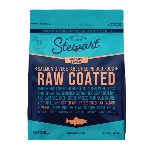 Stewart Raw Coated Salmon & Vegetable Recipe Food For Dogs