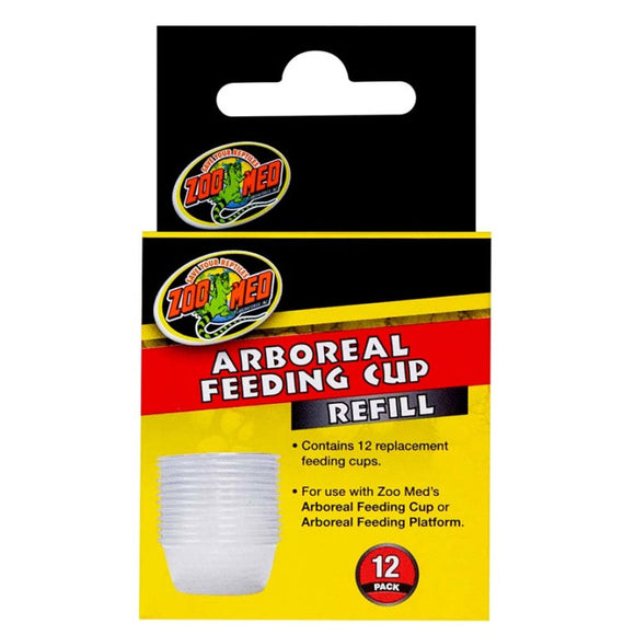 Zoo Med Arboreal Feeding Cup Refill White, 12-count