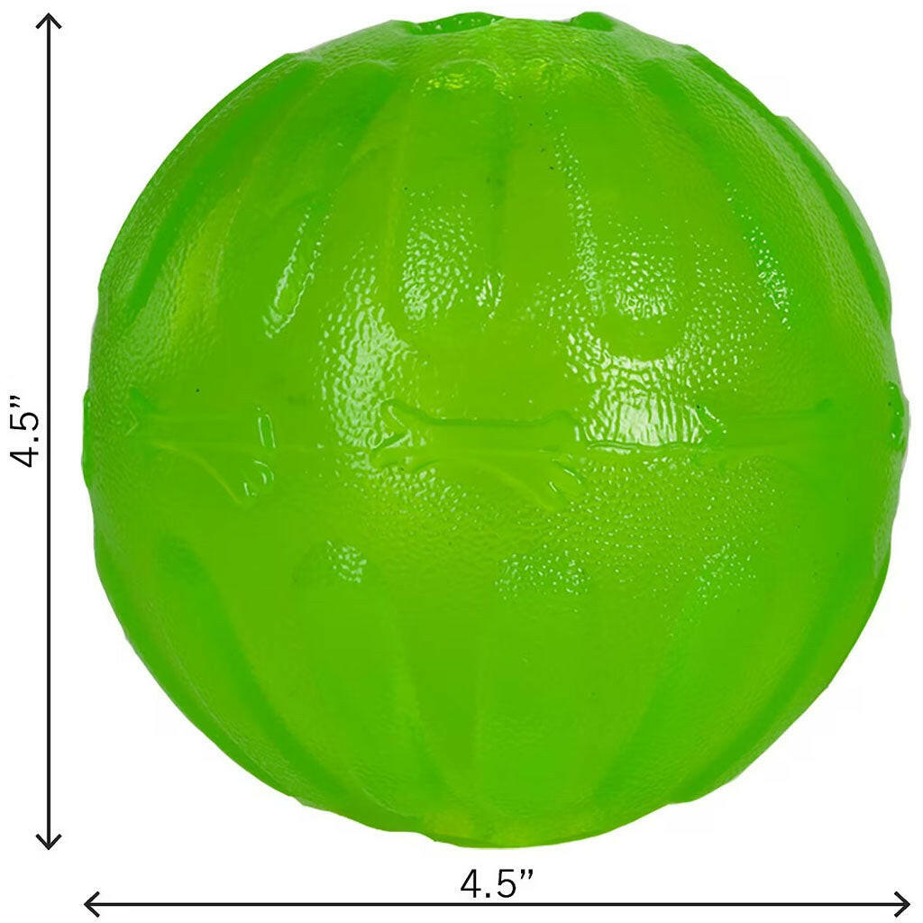 Starmark Treat Dispensing Chew Ball Tough Dog Toy large dimension