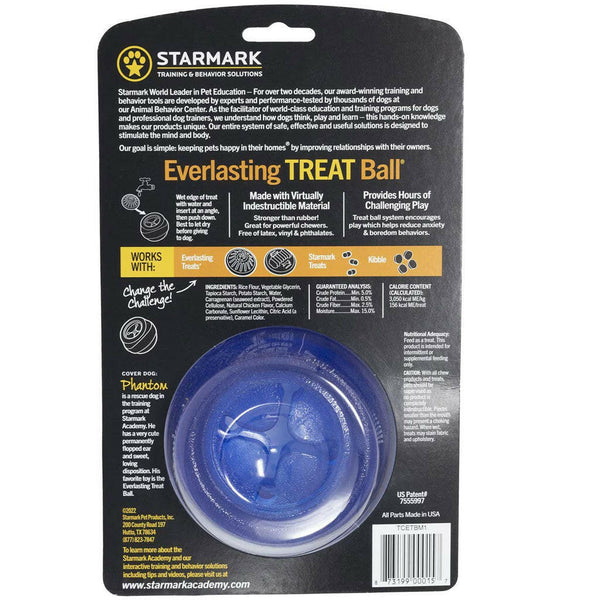 Starmark Everlasting Treat Ball Dog Chew Toy Medium backside