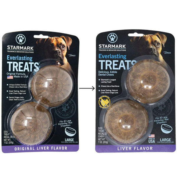 Starmark Everlasting Treats Liver Flavor Dental Chews Large new look