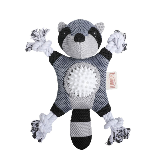 Territory 2-in-1 Fetch & Tug Dog Toy - Raccoon - Dog Toys 3