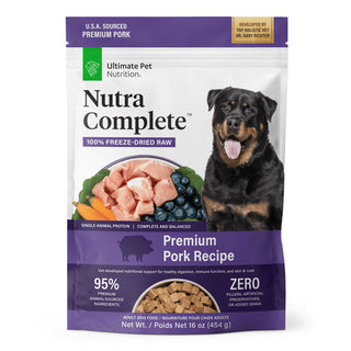 Ultimate Pet Nutrition Nutra Complete Premium Pork Freeze-Dried Raw Dog Food (16 oz)