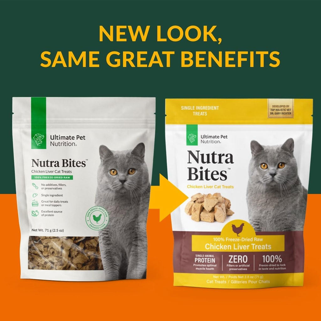 Ultimate Pet Nutrition Nutra Bites Freeze Dried Chicken Liver Cat Treats