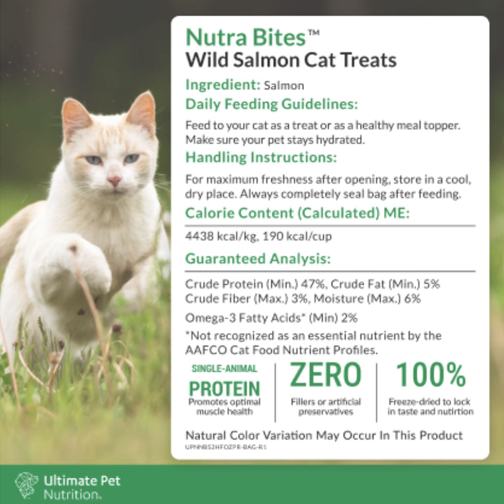 Ultimate Pet Nutrition Nutra Bites Freeze Dried Wild Salmon Cat Treats