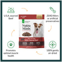 Ultimate Pet Nutrition Nutra Minis Air-Dried Beef Dog Training Treats