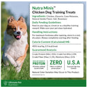 Ultimate Pet Nutrition Nutra Minis Air-Dried Chicken Dog Training Treats Ingredients