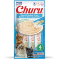 Inaba Churu Tuna with Scallop Puree Grain-Free Lickable Treat for Cats, 0.5-oz x 4-tubes