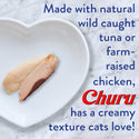 Inaba Churu Chicken with Cheese Puree Grain-Free Lickable Treat for Cats