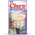 Inaba Churu Chicken with Shrimp Puree Grain-Free Lickable Treat for Cats, 0.5-oz x 4-tubes