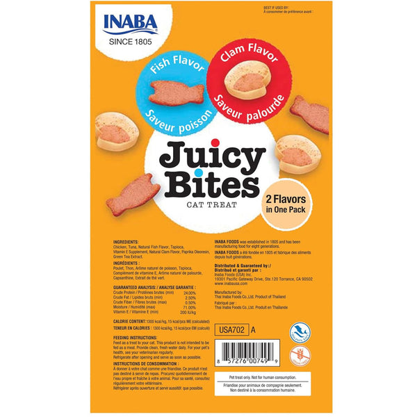 Inaba Juicy Bites Fish & Clam Cat Treats