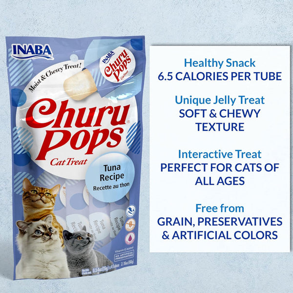 Inaba Churu Pops Tuna Recipe Lickable Cat Treats