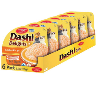 Inaba Dashi Delights Chicken Recipe in Broth Cat Food, 2.5-oz pack of 6