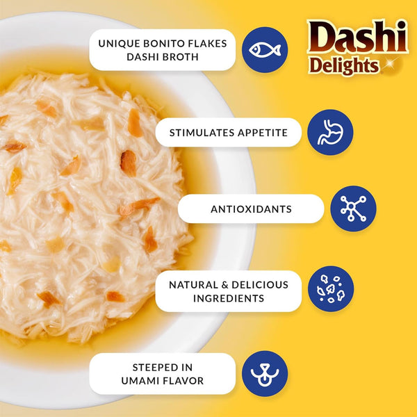 Inaba Dashi Delights Chicken with Cheese Recipe in Broth Cat Food