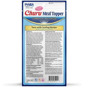 Inaba Churu Meal Topper Tuna with Scallop Recipe Cat Food