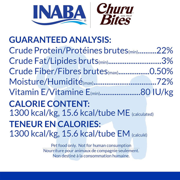 Inaba Churu Bites Chicken Recipe wraps Chicken with Tuna Dog Treats