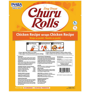 Inaba Churu Rolls Chicken Recipe wraps Chicken Dog Treats