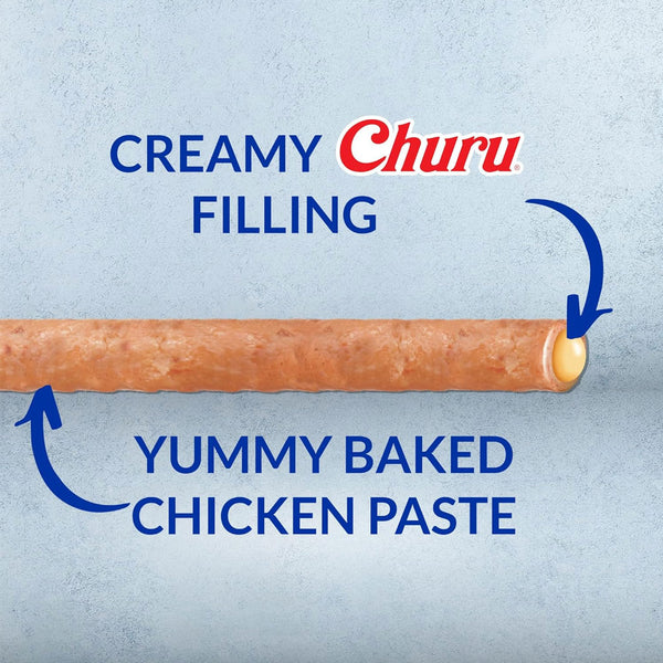 Inaba Churu Rolls Chicken Recipe wraps Chicken with Cheese Dog Treats