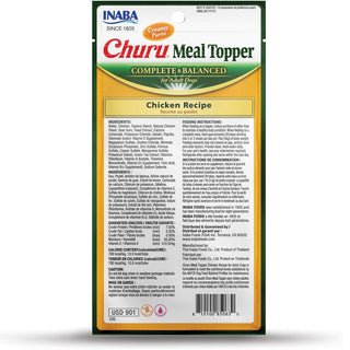 Inaba Churu Meal Topper Chicken Recipe Dog Food